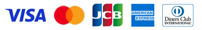 ご利用可能カード：VISA・Mastercard・JCB・AMEX・Diners